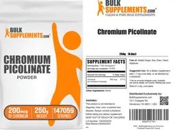 Label for Chromium Picolinate Powder 200 mcg