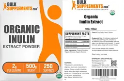 Label for Organic Inulin Extract Powder 2 g