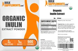 Label for Organic Inulin Extract Powder 2 g