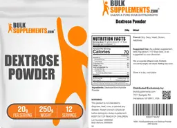Label for Dextrose Powder 20 g