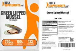 Label for Green Lipped Mussel Powder 750 mg
