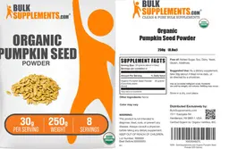 Label for Organic Pumpkin Seed Powder 30 g