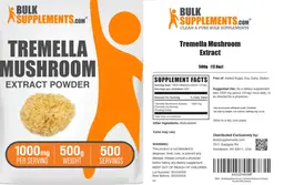 Label for Tremella Mushroom Extract Powder 1000 mg