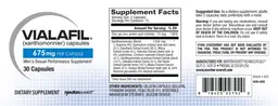 Label for Vialafil 675 mg