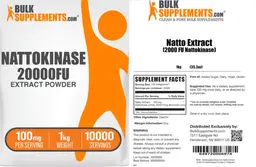 Label for Nattokinase 20000FU Extract Powder 100 mg