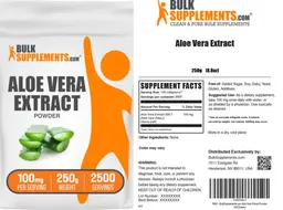Label for Aloe Vera Extract