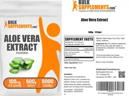 Label for Aloe Vera Extract
