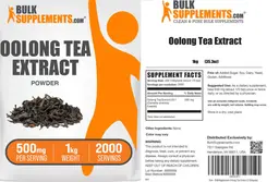 Label for Oolong Tea Extract