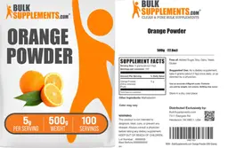 Label for Orange Powder