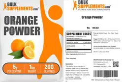 Label for Orange Powder