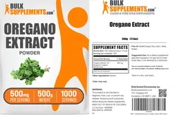 Label for Oregano Extract