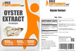 Label for Oyster Extract Powder 500 mg