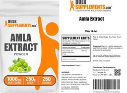 Label for Amla Extract Powder 1000 mg