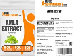 Label for Amla Extract Powder 1000 mg