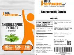 Label for Andrographis Extract Powder 1000 mg