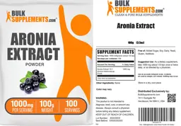 Label for Aronia Extract Powder 1000 mg