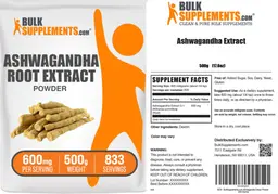 Label for Ashwagandha Extract