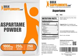 Label for Aspartame Powder 1000 mg