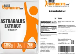 Label for Astragalus Extract Powder 1300 mg