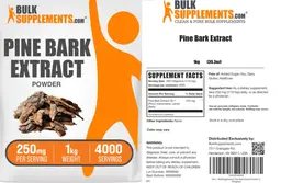 Label for Pine Bark Extract Powder 250 mg