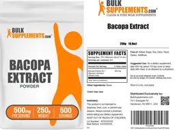 Label for Bacopa Extract Powder 500 mg