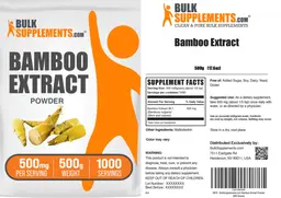 Label for Bamboo Extract Powder 500 mg