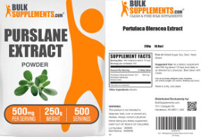 Label for Purslane Extract Powder 500 mg