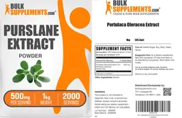 Label for Purslane Extract Powder 500 mg