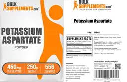 Label for Potassium Aspartate Powder 450 mg