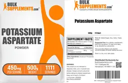 Label for Potassium Aspartate Powder 450 mg