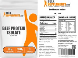 Label for Beef Protein Isolate Powder 30 g
