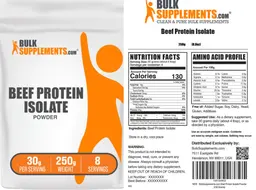 Label for Beef Protein Isolate Powder 30 g