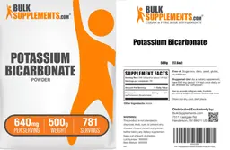 Label for Potassium Bicarbonate Powder 640 mg