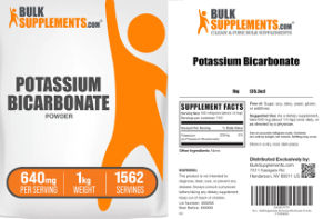 Label for Potassium Bicarbonate Powder 640 mg