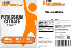 Label for Potassium Citrate Powder 300 mg