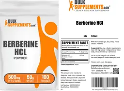 Label for Berberine HCl Powder 500 mg