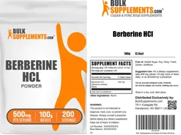 Label for Berberine HCL Powder 500 mg
