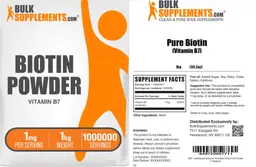 Label for Biotin Powder 1 mg