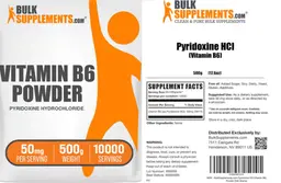 Label for Vitamin B6 Powder 50 mg