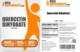Label for Quercetin Dihydrate Powder 1000 mg