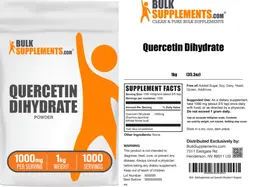 Label for Quercetin Dihydrate Powder 1000 mg