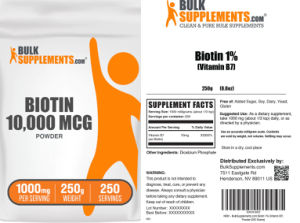 Biotin 10,000 MCG (Vitamin B7) Powder