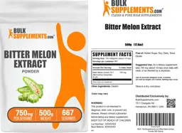 Label for Bitter Melon Extract Powder 750 mg