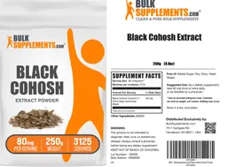 Label for Black Cohosh Extract Powder 80 mg