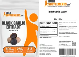 Label for Black Garlic Extract Powder 800 mg