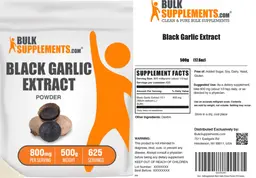 Label for Black Garlic Extract Powder 800 mg