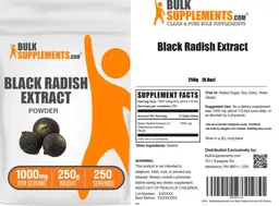 Label for Black Radish Extract Powder 1000 mg
