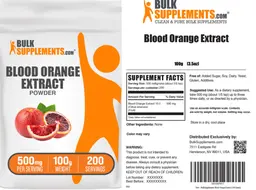 Label for Blood Orange Extract Powder 500 mg
