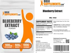 Label for Blueberry Extract Powder 500 mg