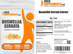 Label for Boswellia serrata Extract Powder 1000 mg